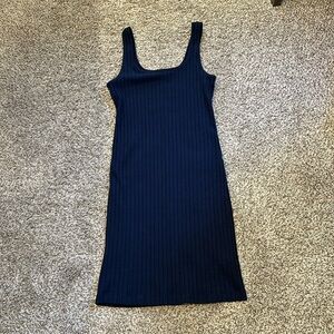 Tank top navy blue midi dress. Size medium.